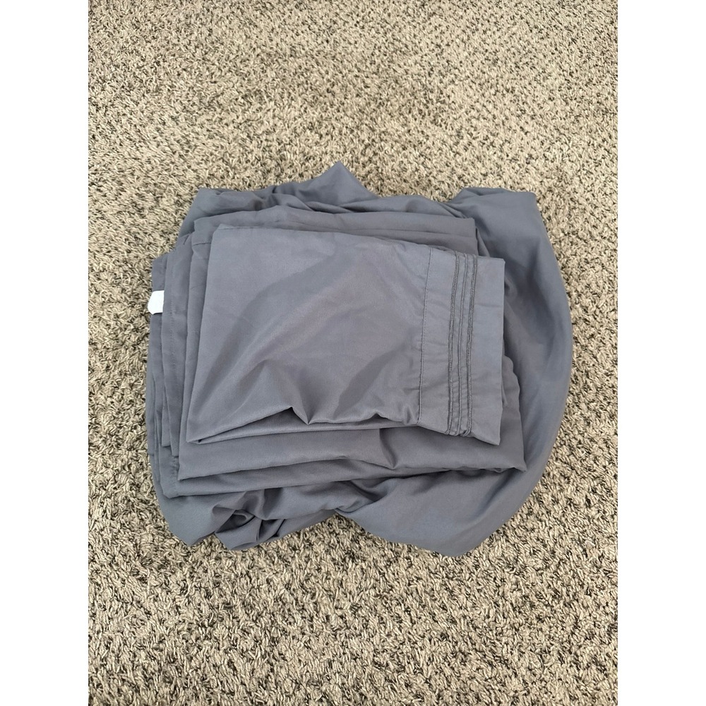 CGK Linens Gray Twin Sheet Set